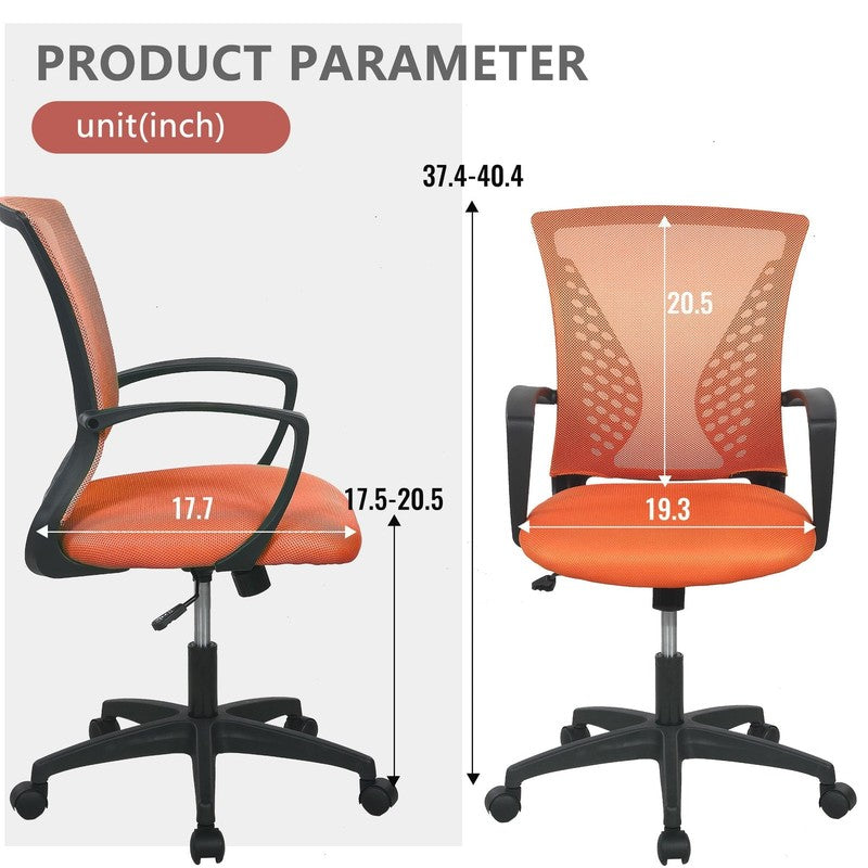 Ergonomic Office Chair, Lumbar Support, Adjustable Height with Armrests for Adul2