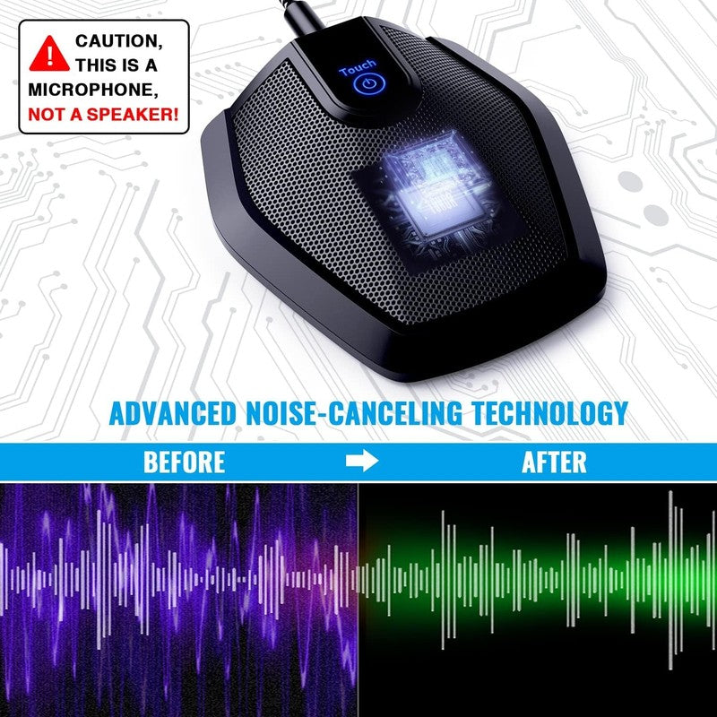Conference USB Microphone Omnidirectional Condenser PC Mic for Video Class G111