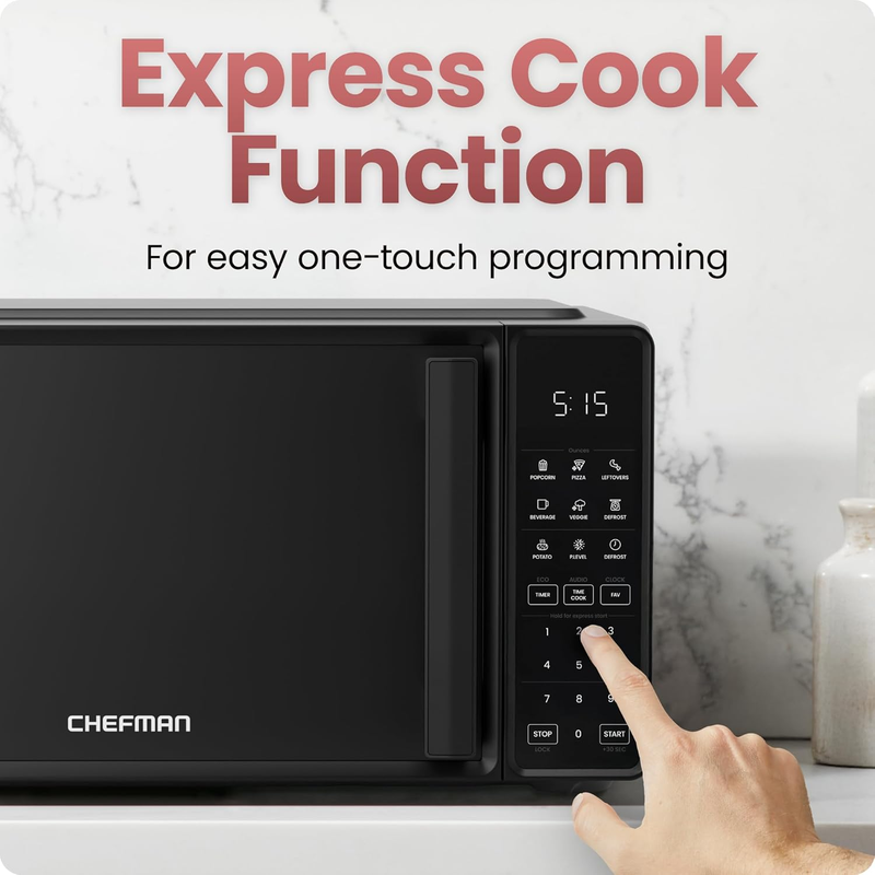Countertop Microwave Oven 0.7 Cu. Ft., 700 Watts with 10 Power Levels, 6 Cooking4