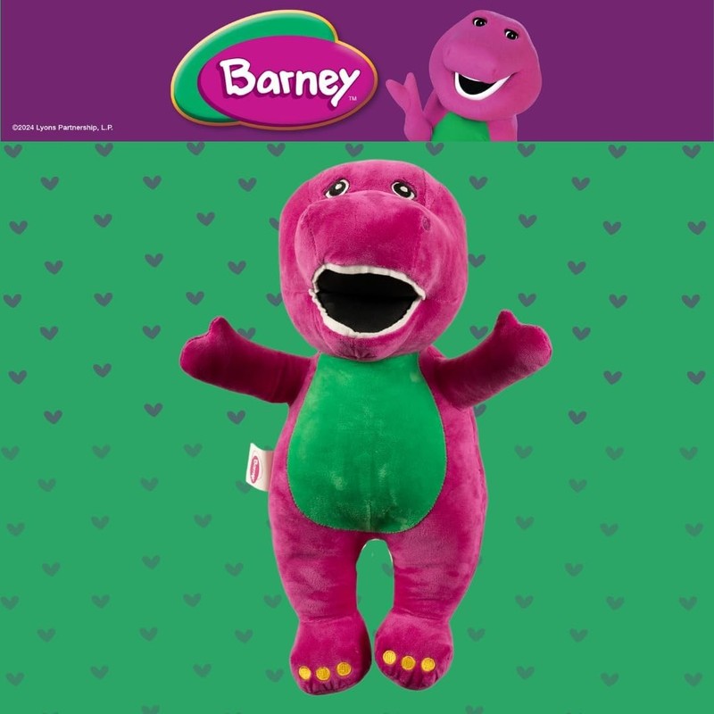 Collectibles Barney Classic Bedding Super Soft Cozy Decorative Pillow, (Official3