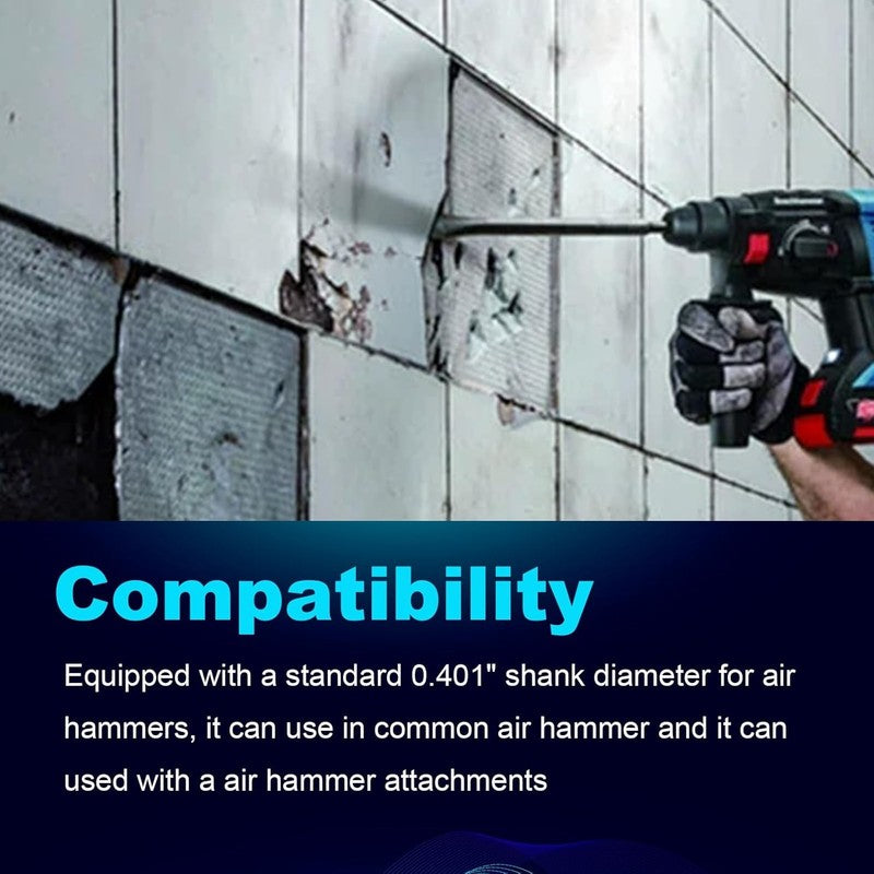 14" Pneumatic Hammer Chisel for Concrete & Tile - Flat Scraper 350mm1