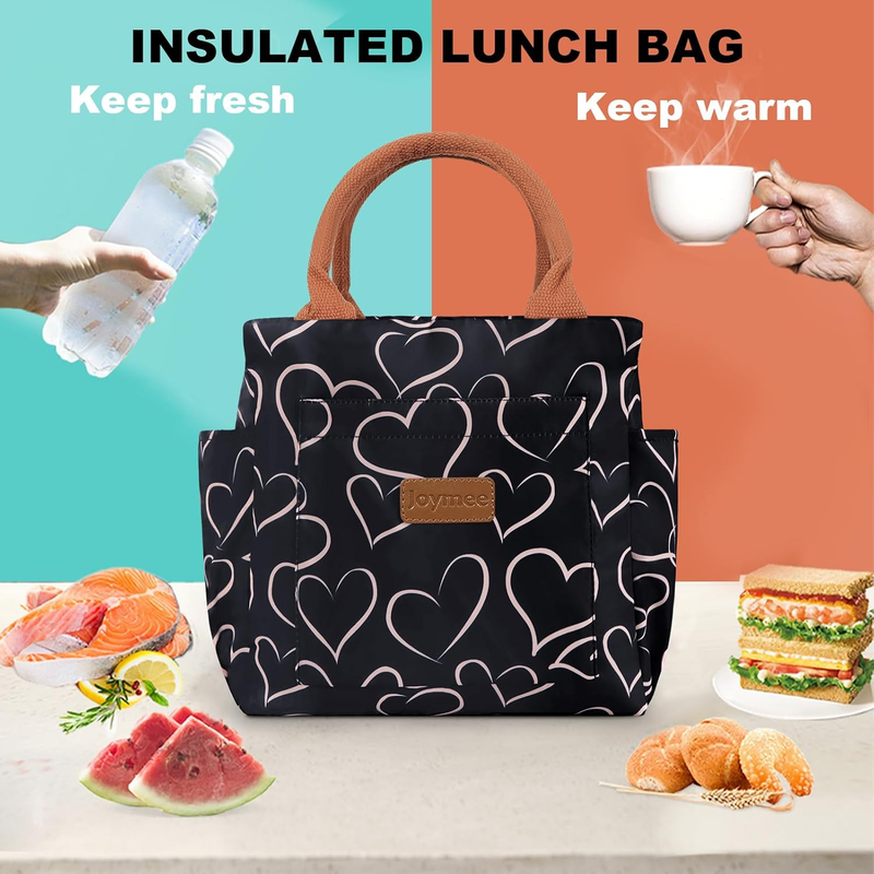 Insulated Lunch Bag for Women Men Large Reusable Cooler Tote w/ Bottle Holder4
