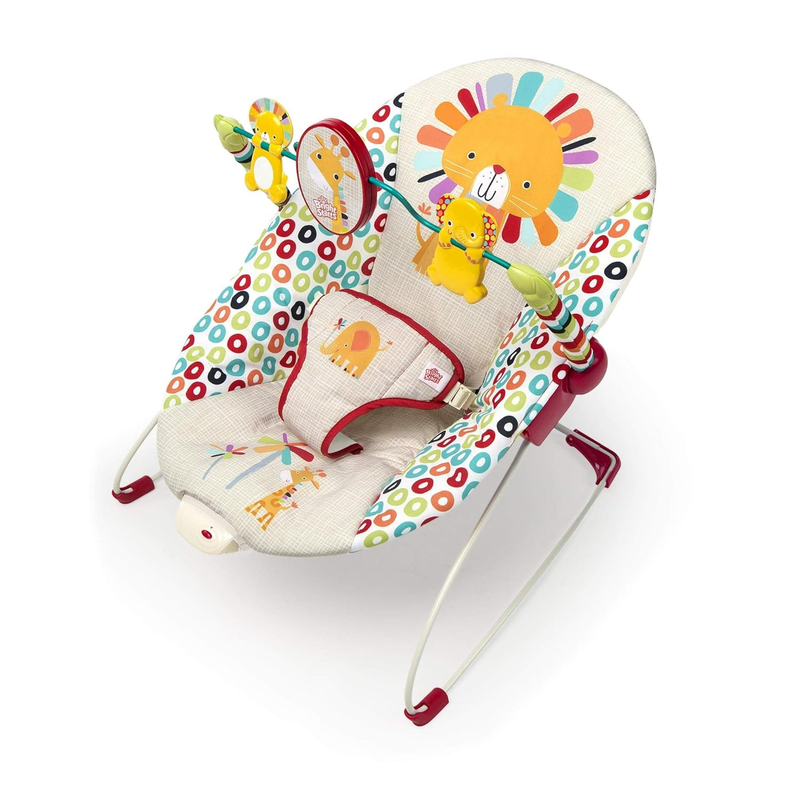 Portable Baby Bouncer Seat w/ Vibrations Toy Bar 0 6M 6 20lbs10