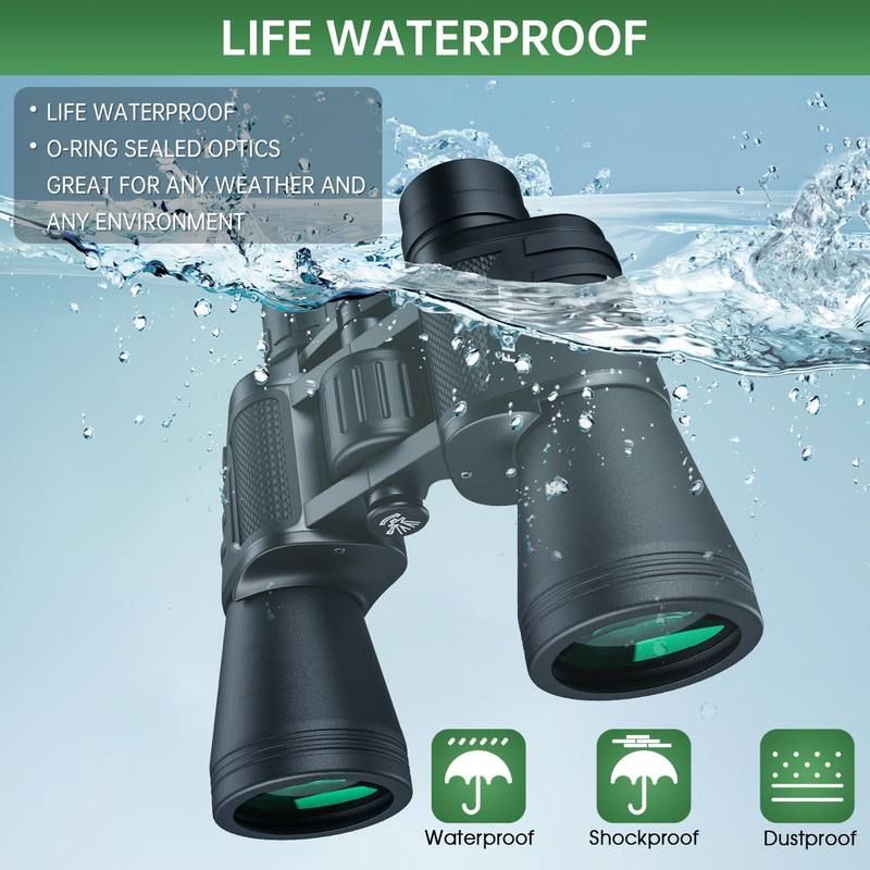 20x50 High Power Binoculars Waterproof Low Light Bird Watching Hunting2