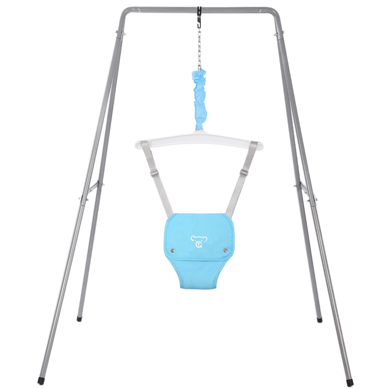 Baby Jumper with Stand, Bouncer for Boys/Girls 6 24M, Easy Assemble, Blue10