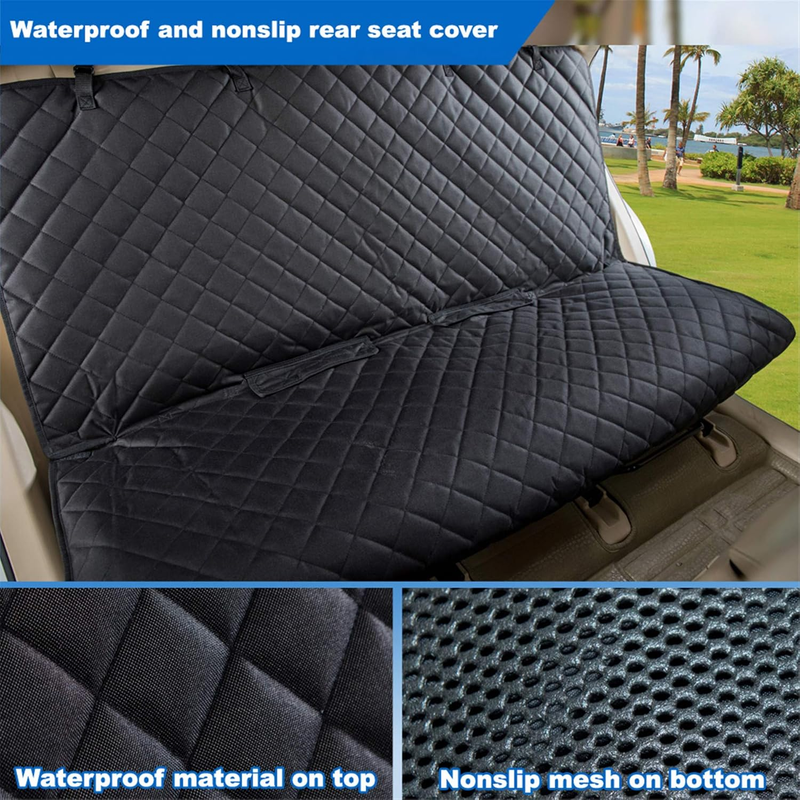 Bench Car Seat Cover Protector   Waterproof, Heavy Duty and Nonslip Pet Car Seat4