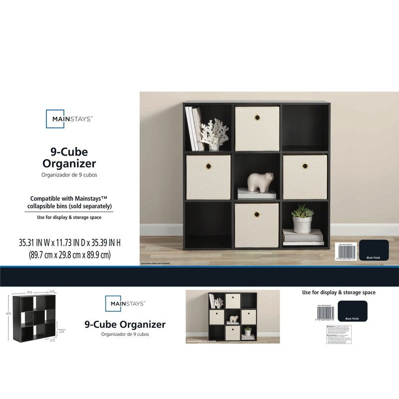 9 Cube Storage Organizer, Black9