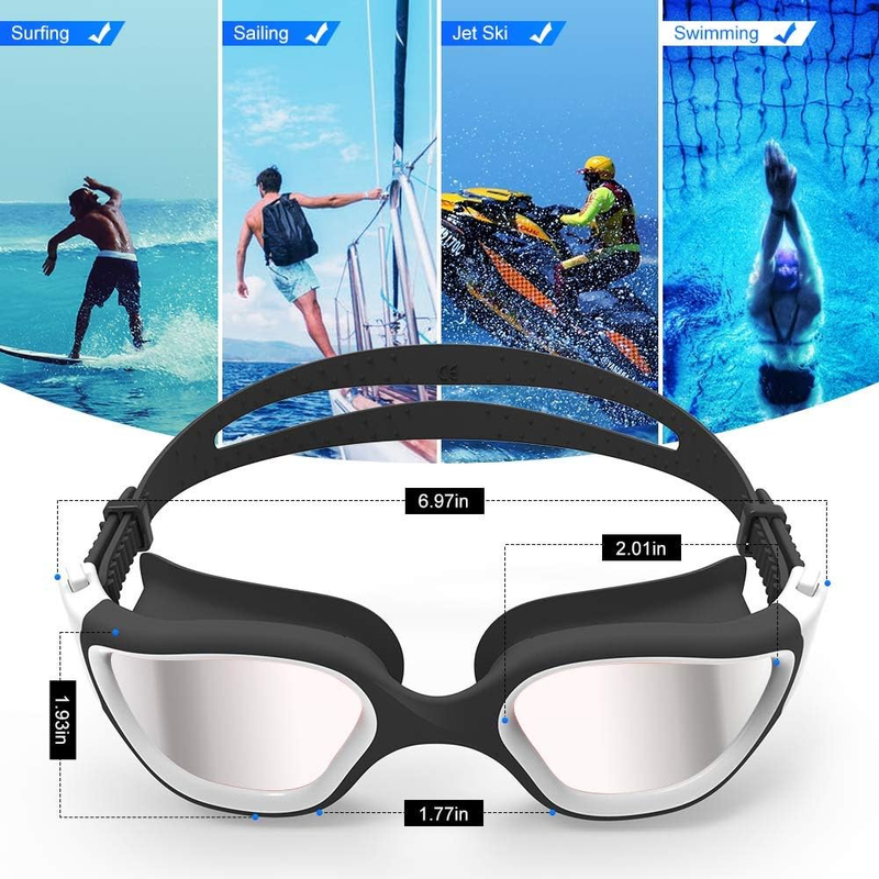 Swim Goggles, Upgraded G1 Polarized Swimming Goggles Anti-Fog for Adult unisex7