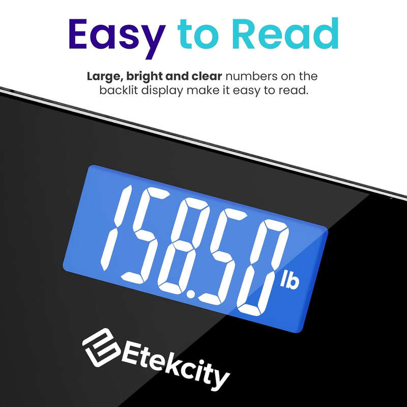Bathroom Scale Digital Body Weight 400lb High Accuracy LCD Tempered Glass2