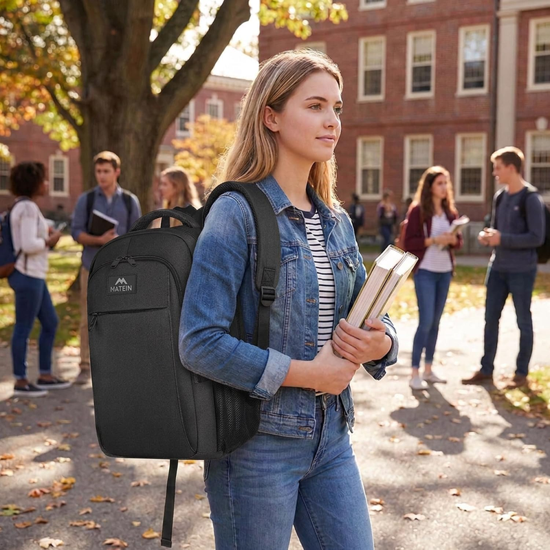 Extra Large 17" Laptop Backpack TSA Friendly Travel Business Bag Black1