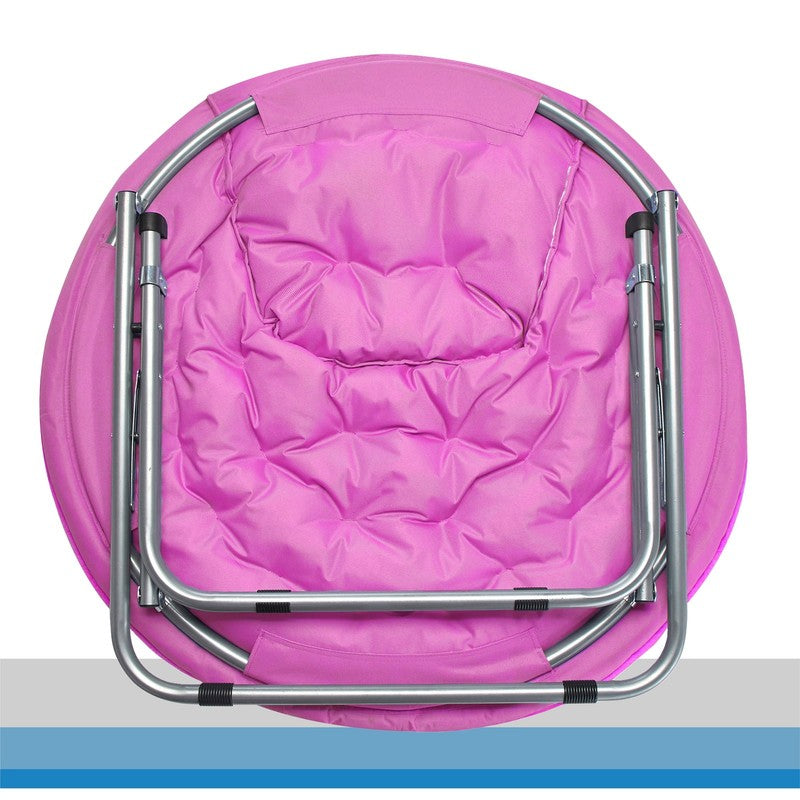 Faux Fur Saucer Chair, Pink5