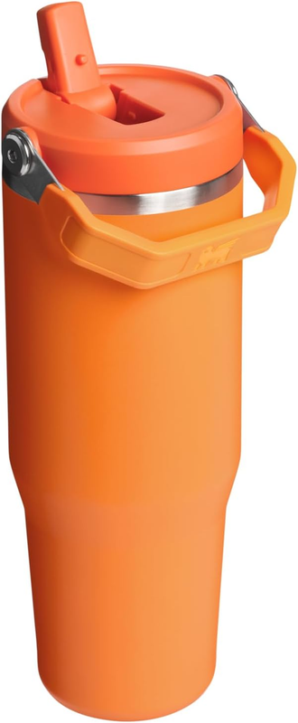 30oz Insulated Flip Straw Tumbler Stainless Steel Leak Resistant Handle2