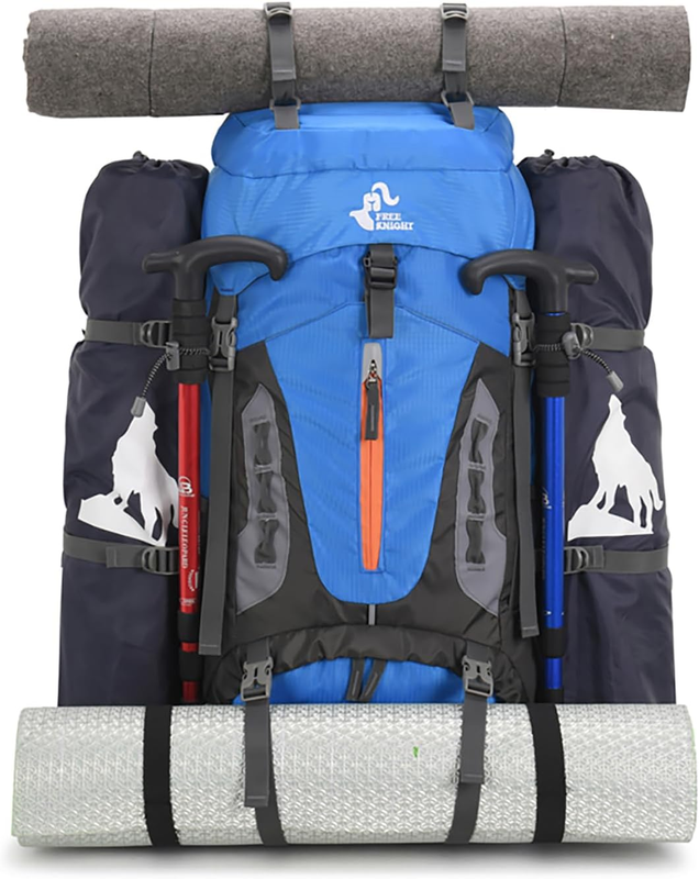 60L Hiking Backpack Waterproof Camping Travel Daypack w/ Rain Cover7