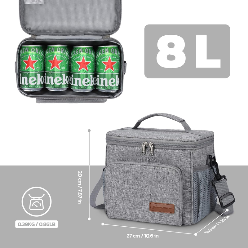 Insulated Lunch Bag for Men Women, Leakproof Cooler Lunch Tote Bag, Portable4