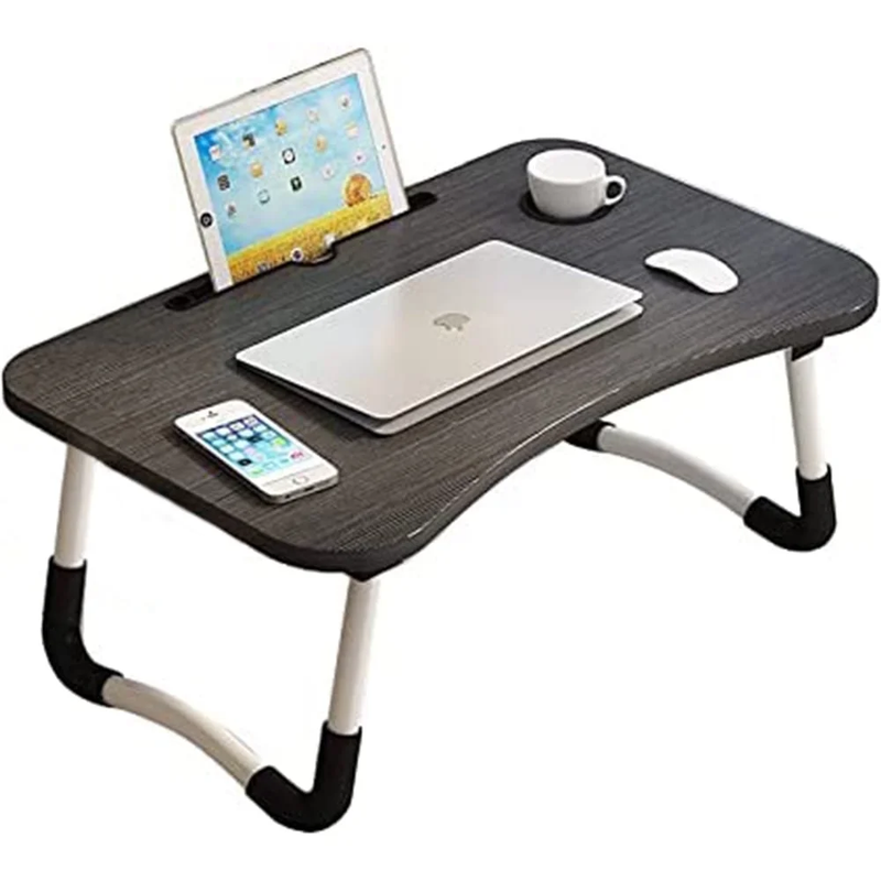 Laptop Desk Foldable Tray Table Stand for Bed/Sofa Couch Floor Black0