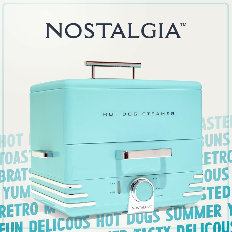 XL Diner-Style Hot Dog Steamer 20 Dogs 6 Buns Sausage Veggie Cooke5