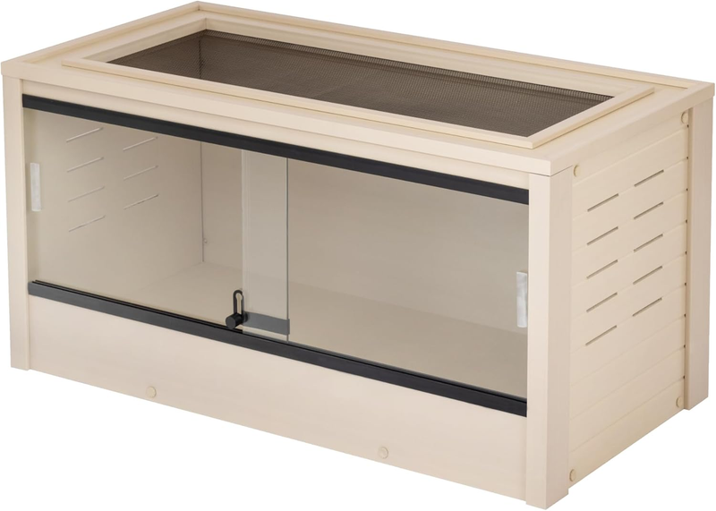 ECOFLEX 36" Reptile Habitat w/ Sliding Glass Doors Maple/Black/Grey Medium10
