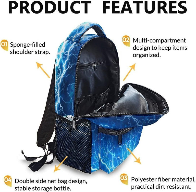 17in Gamer Backpack for Boys Teens Kids School Travel Bookbag3