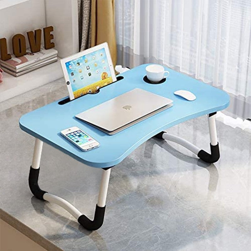Laptop Desk Foldable Bed Tray Table Stand for Bed/Sofa Couch Floor Blue2
