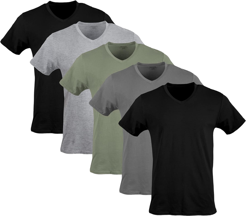 Men'S V Neck T Shirts, Multipack, Style G11030