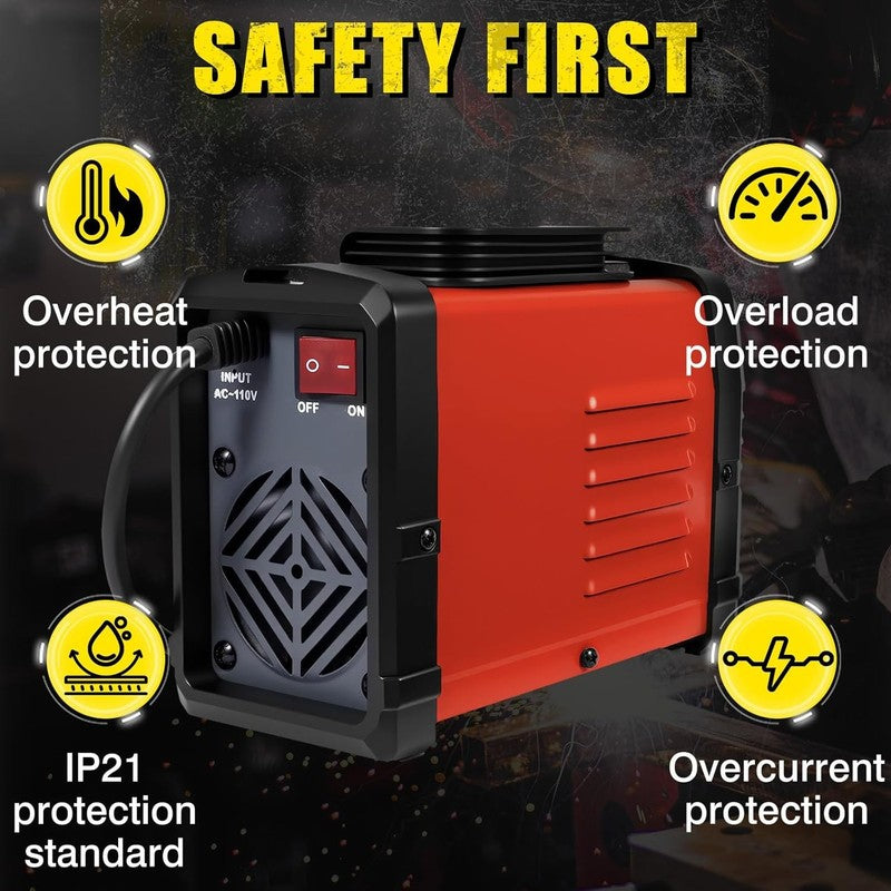 200A Welding Machine with 25 Rods – Clearance! Portable 110V ARC Stick Welder, 13