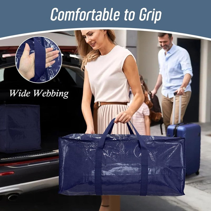 6 Pack Extra Heavy Duty Large Moving Bags with Strong Zipper & Comfortable Handl5