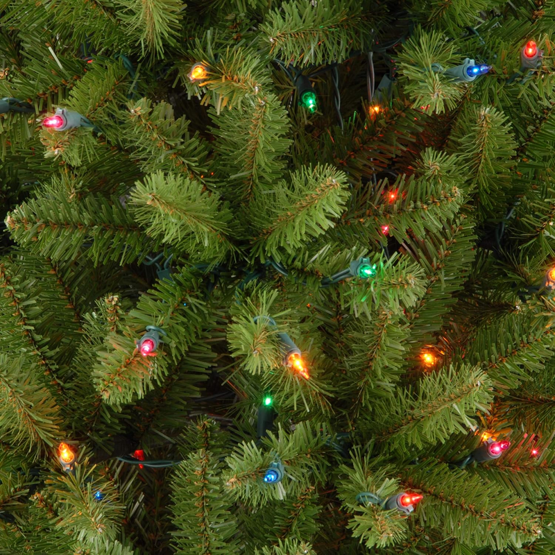 6.5ft Pre Lit Kingswood Fir Slim Artificial Christmas Tree 250 Multicolor Lights2