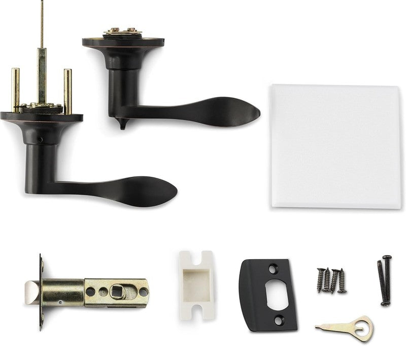 Privacy Lever Door Handle [Thumb Turn Lock on the Inside] for Bedroom or Bathroo3