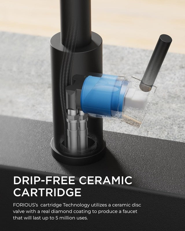 Black Kitchen Faucet Pull Down Sprayer with Soap Dispenser 3 Mode Bar Sink6