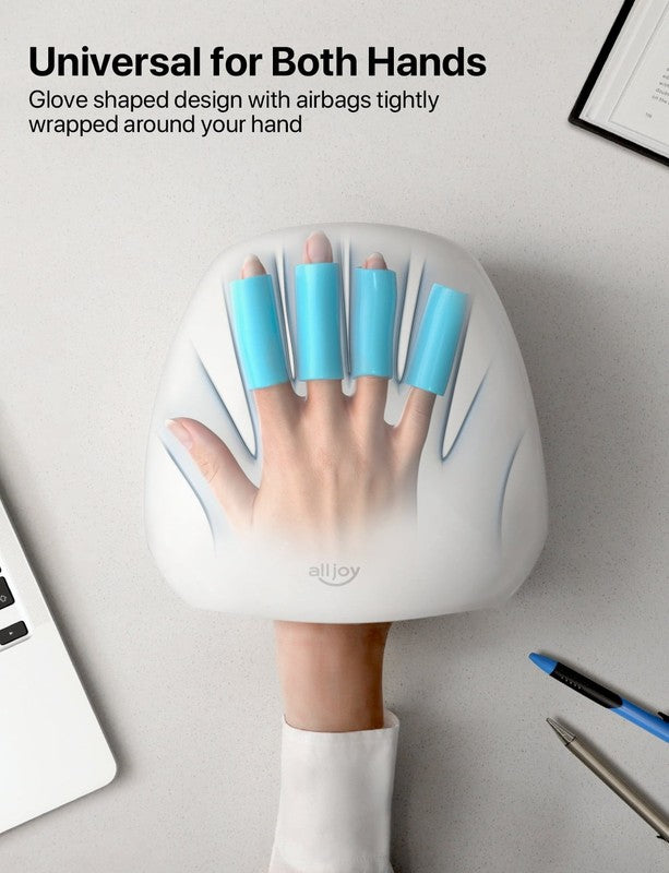Cordless Hand Massager with Heat, Rechargeable Finger Massager, 3 Compression Le7