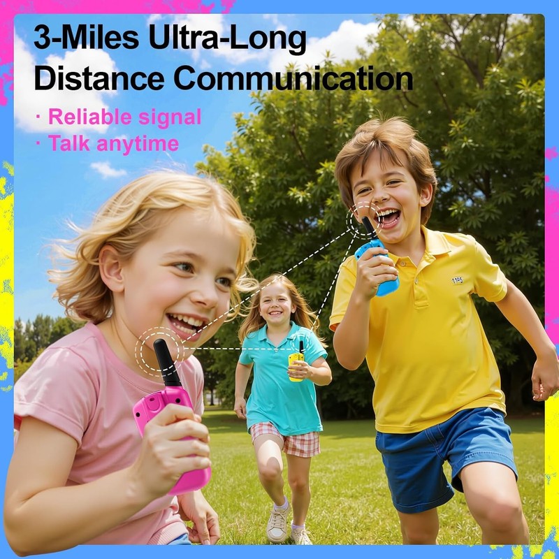 Walkie Talkies for Kids Toys Stocking Stuffers for Kid Boys Girls 4-6, 3 Miles R1