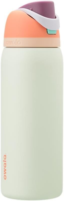 Owala FreeSip 32oz Stainless Steel Water Bottle Straw Insulated Surf Edge7