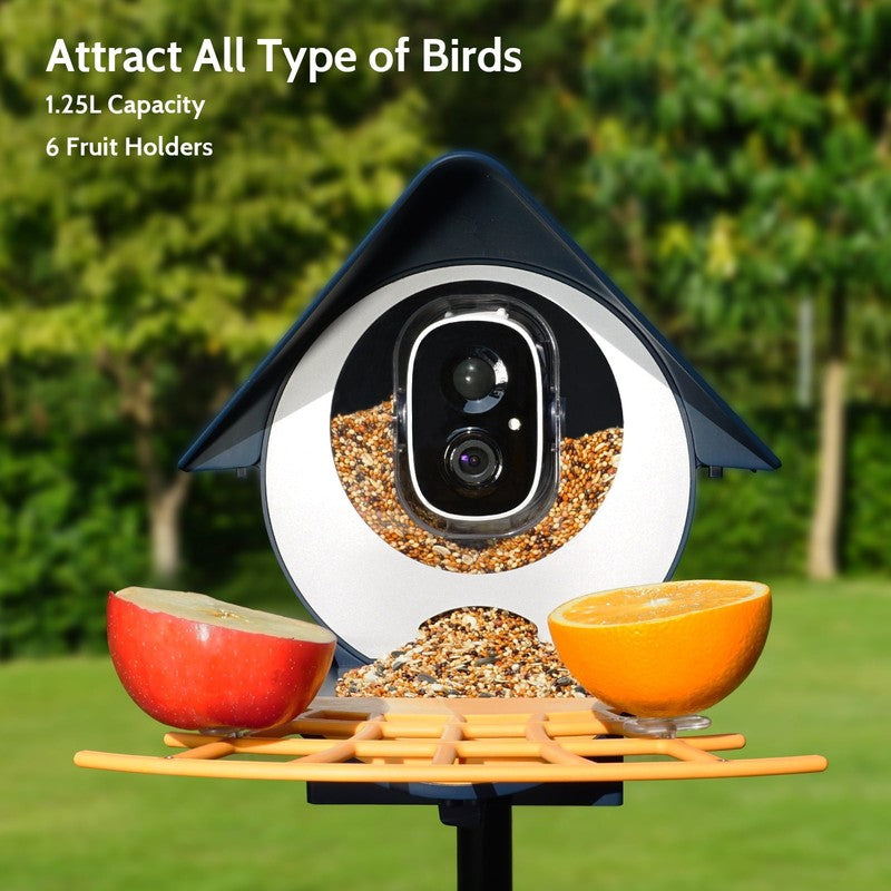 Smart Bird Feeder w 1080P HD Camera AI ID 10,000+ Species Auto Capture3
