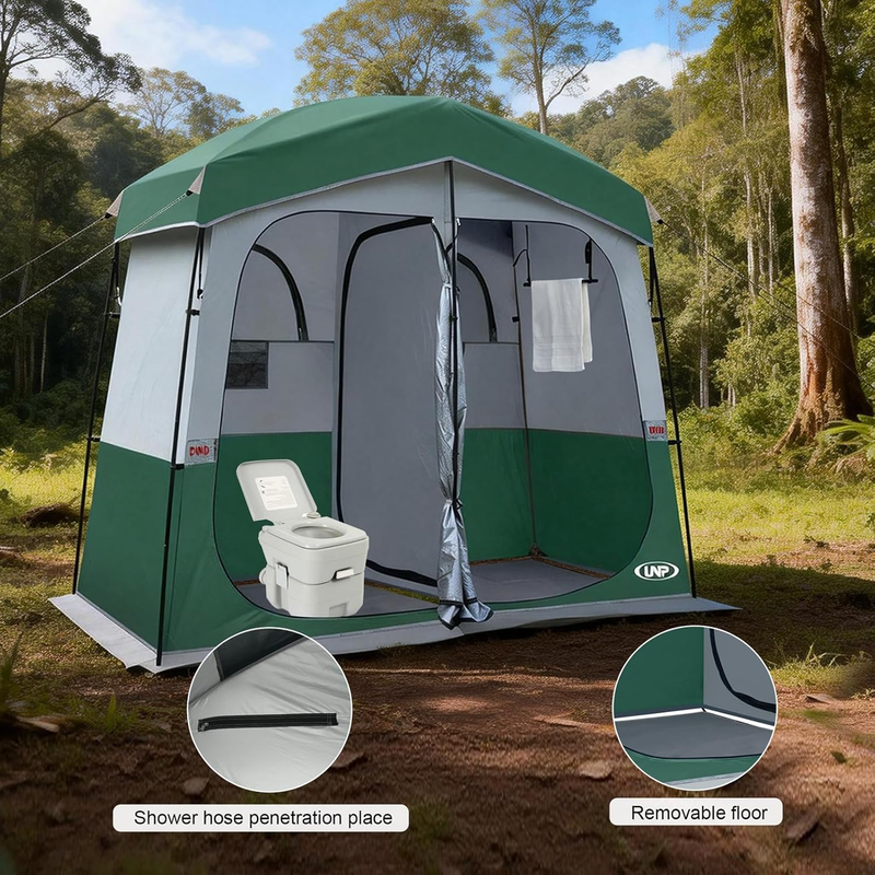 Outdoor Shower Tent Privacy Shelter Portable Changing Room Camping Toilet3