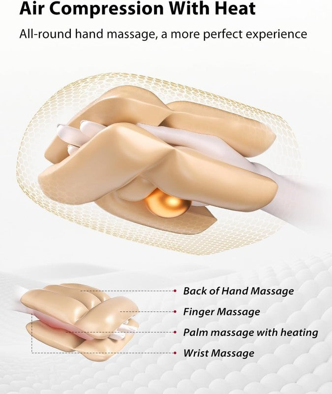 Upgraded Hand Massager w/ Heat Compression Cordless Arthritis Carpal Tunnel7