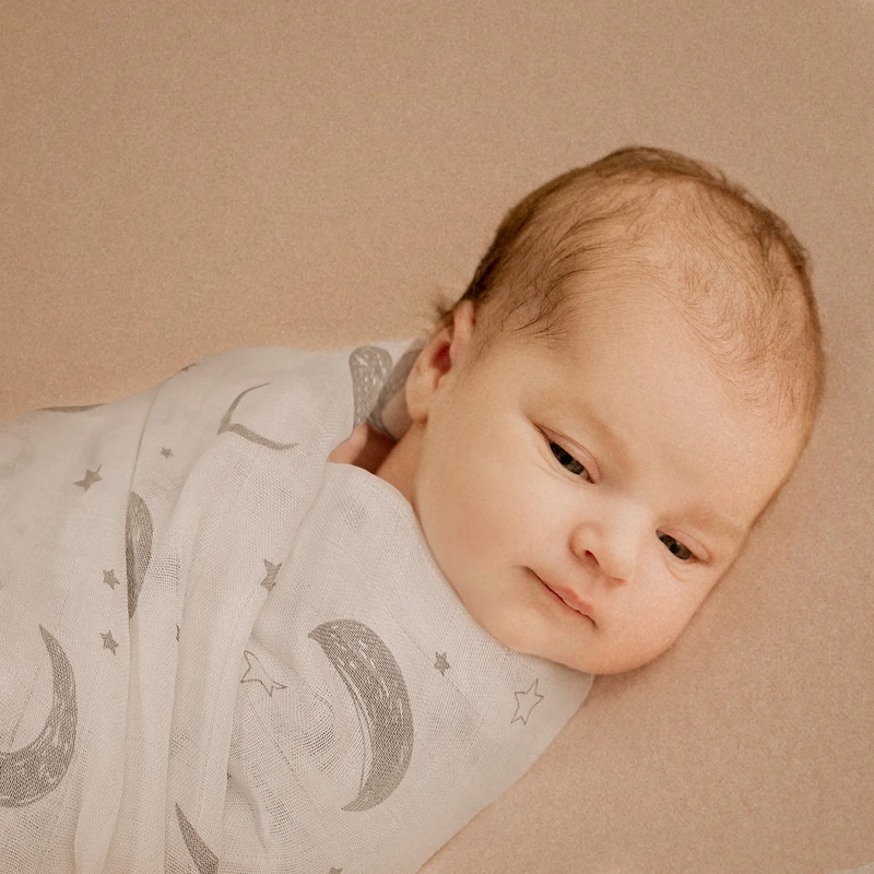 4 Pack Muslin Swaddle Blankets 35"x40" Newborn Infant Boys & Girls2