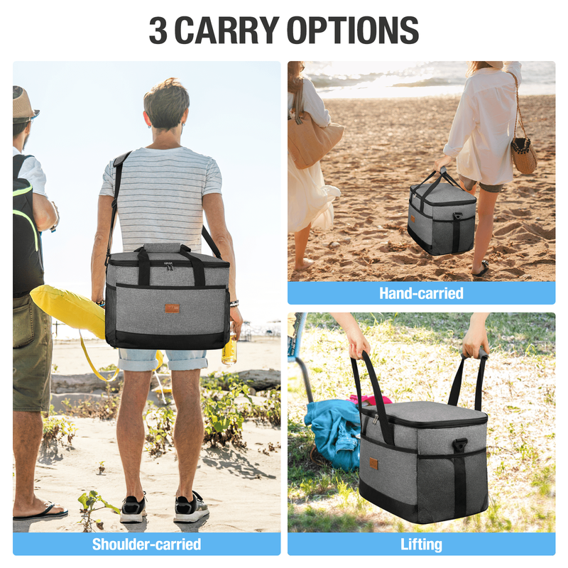 Large 48 Can Insulated Cooler Bag   Leakproof & Collapsible for Travel & Picnic4