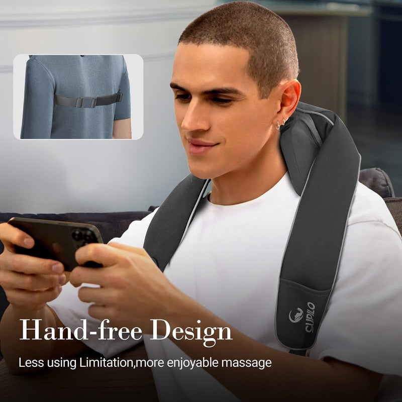 Shiatsu Neck & Back Massager w/ Heat, 6D Cordless Deep Tissue, Gift for Home4