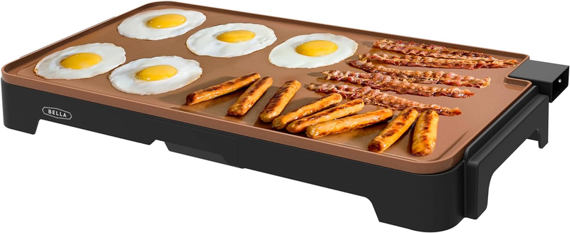 XL Electric Ceramic Titanium Griddle, Make 15 Eggs at Once, Healthy-Eco Non-Stic8