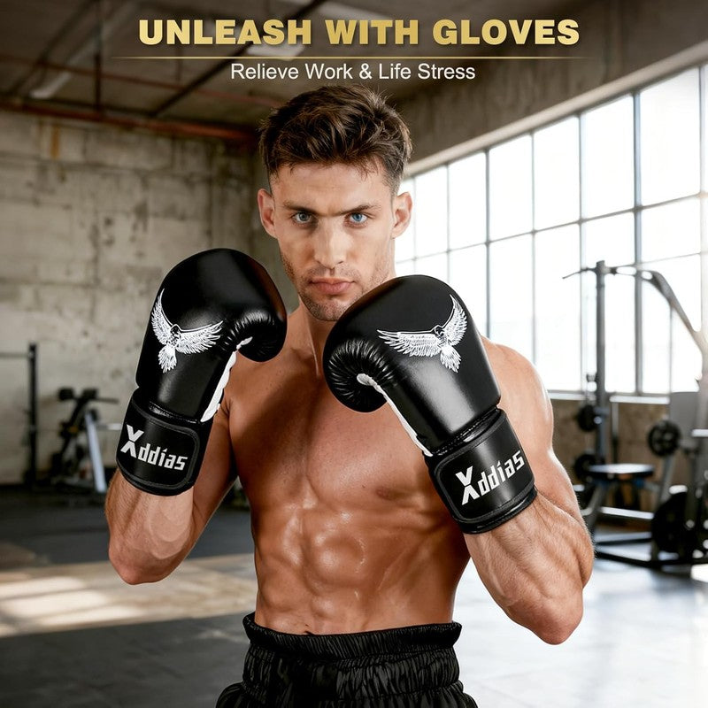70in Freestanding Punching Bag w Gloves Heavy Boxing Kickboxing MMA8