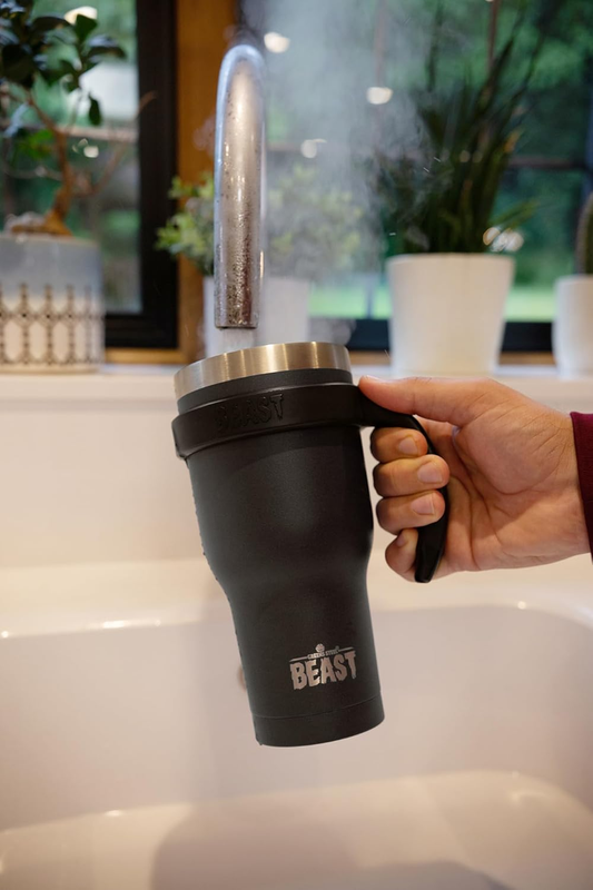 Leak Proof 40oz Tumbler Cup Double Wall Stainless Steel Travel Mug Black4