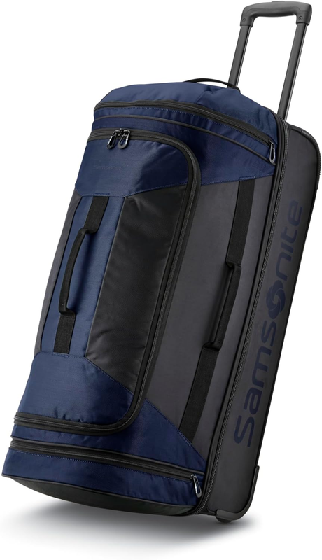 Andante 2 28" Rolling Duffel Bag Wheeled Travel Luggage Navy Black2