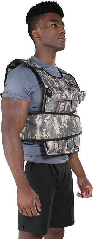 Adjustable Weighted Vest 40lb Heavy Duty Workout Vest Removable Weights4