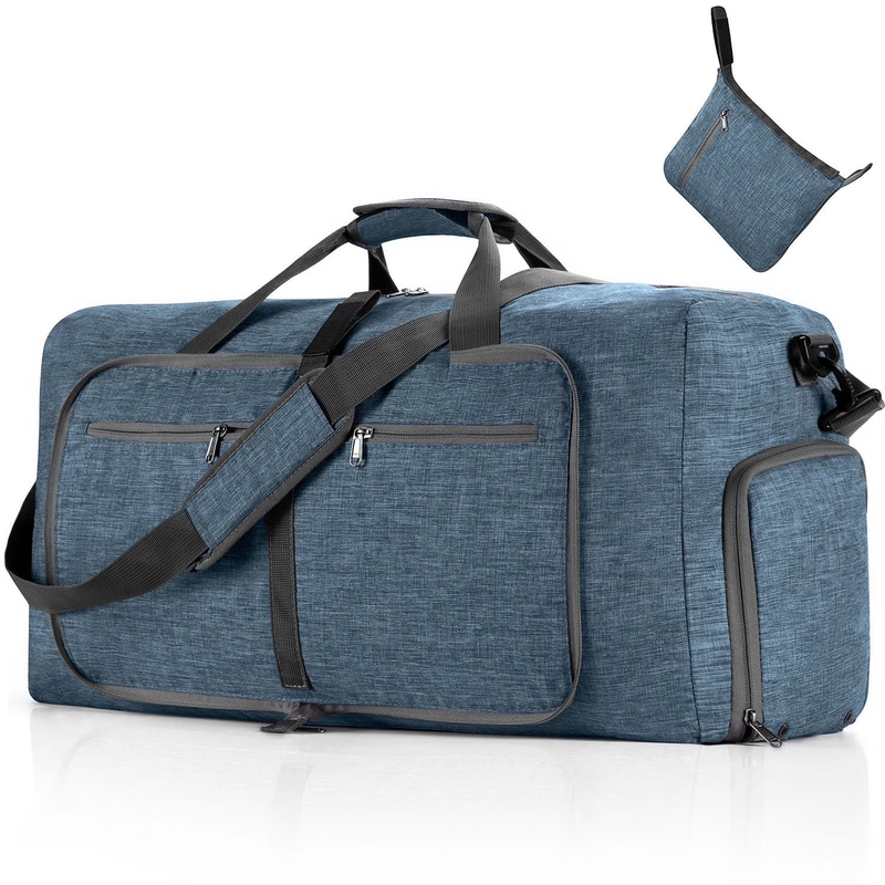 115L/85L/65L Large Duffle Bag, Foldable Travel Gym Bag with Shoe Compartment, Li0