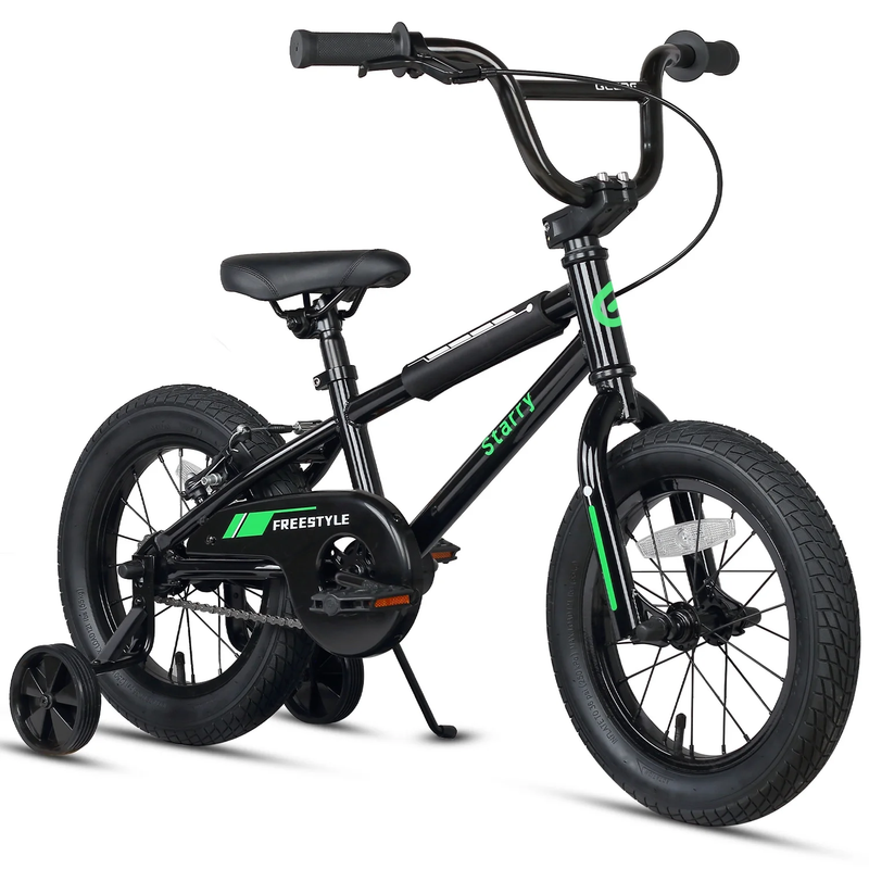 14in Kids BMX Bike w/ Training Wheels Coaster Brake Ages 3 5 Black9