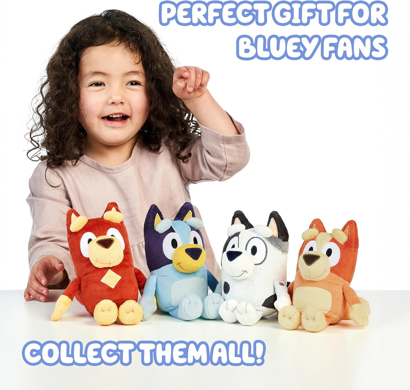 Bingo & Plush Toys Bundle 2 Pack Soft Deluxe Fabric Embroidered Characters4