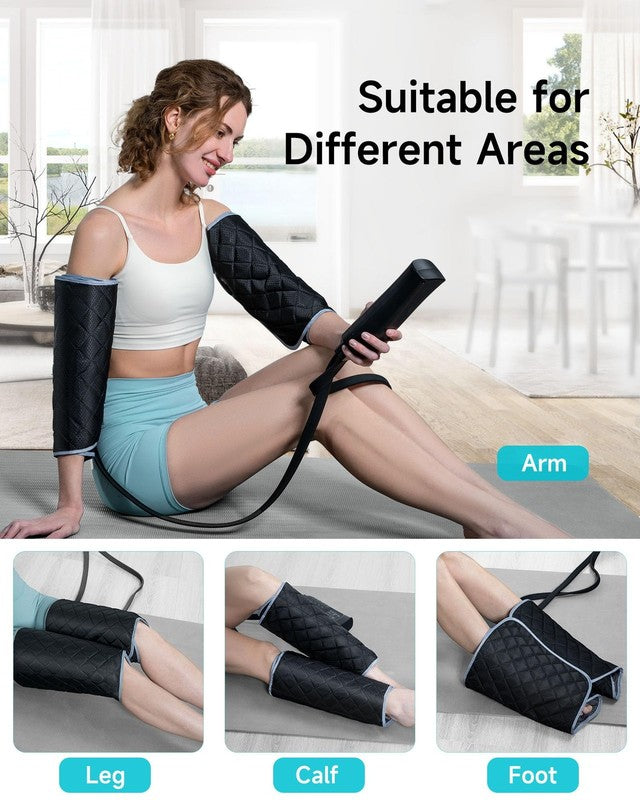 Leg Massager for Circulation, Air Compression, Heat, 6 Modes, Gift for Men Women1