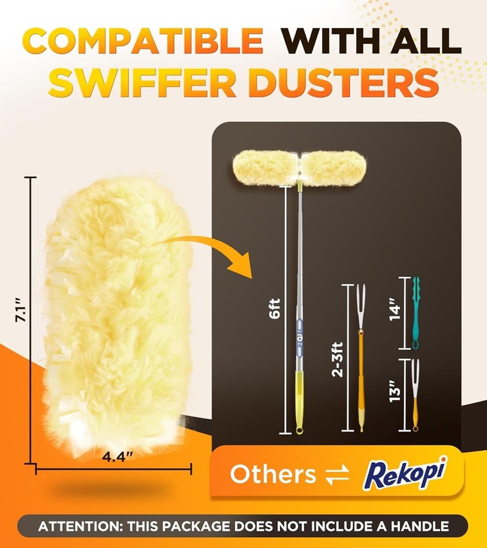 30 Heavy Duty Duster Refills, 360° Microfiber, Unscented, 30 Count3