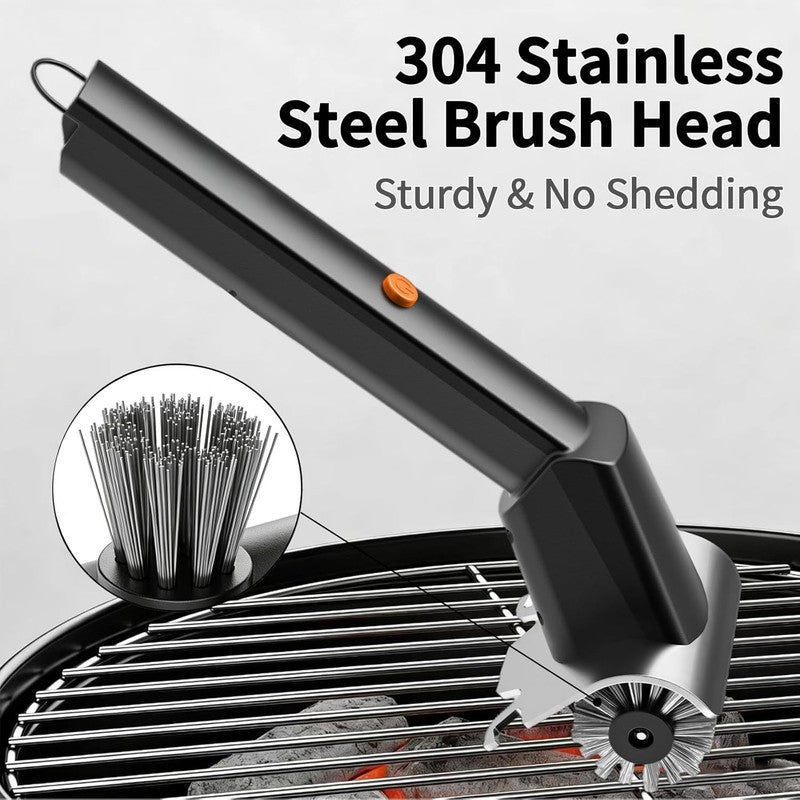 Rechargeable Electric BBQ Grill Brush, 2600Mah Battery, 2-Speed Power, LED Light2