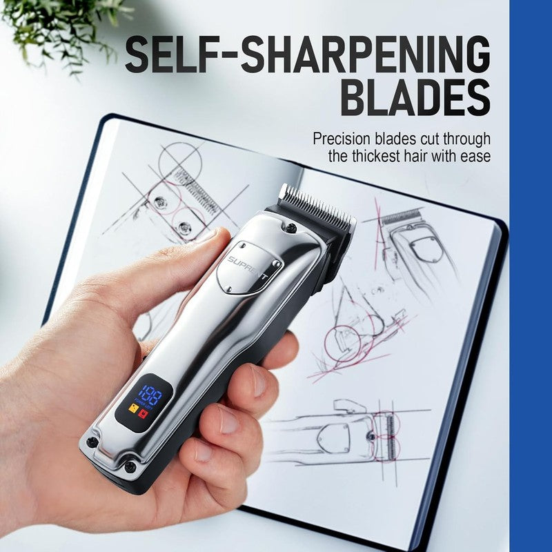 Cordless Hair Clippers for Men | Professional Barber Trimmer with LED Display4